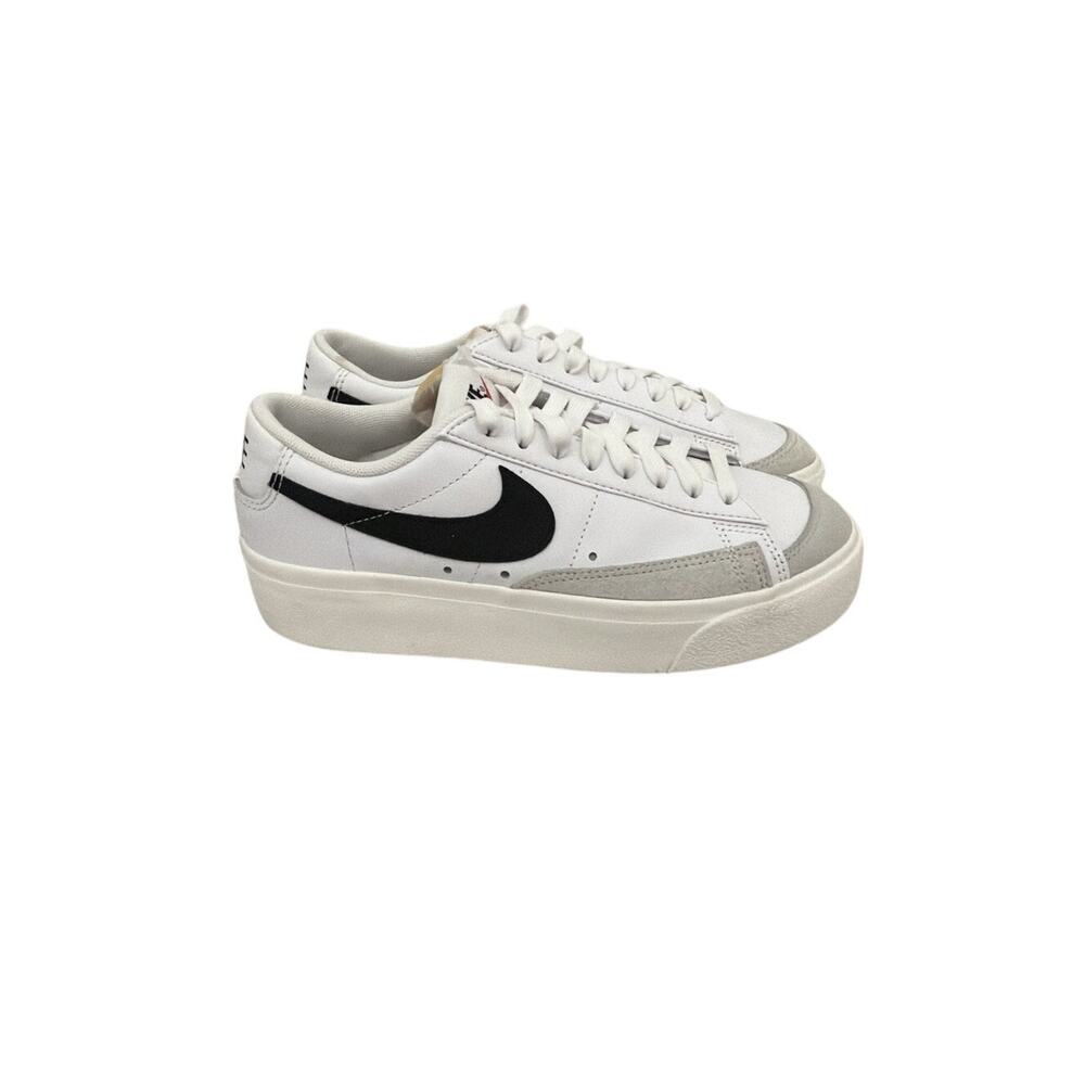Nike Shoes Blazer Low Platform White Black Sneakers Size Women's 6